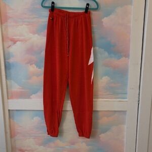 Aviator Nation Red Bolt Sweatpants M